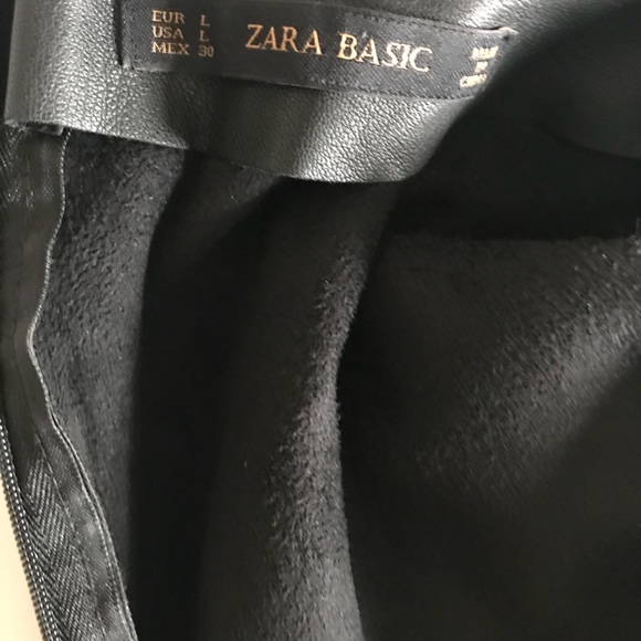 🔴 SOLD 🔴Zara Faux Leather Dress - Picture 6 of 7